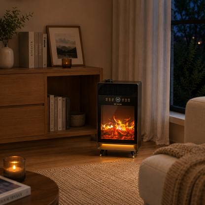 FlameMist Ceramic Fireplace Heater