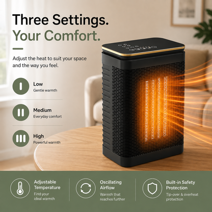 HeatFlow Ceramic Fan Heater